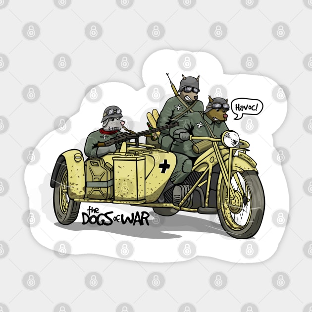 The Dogs of War: Zundapp ks750 Sticker by Siegeworks